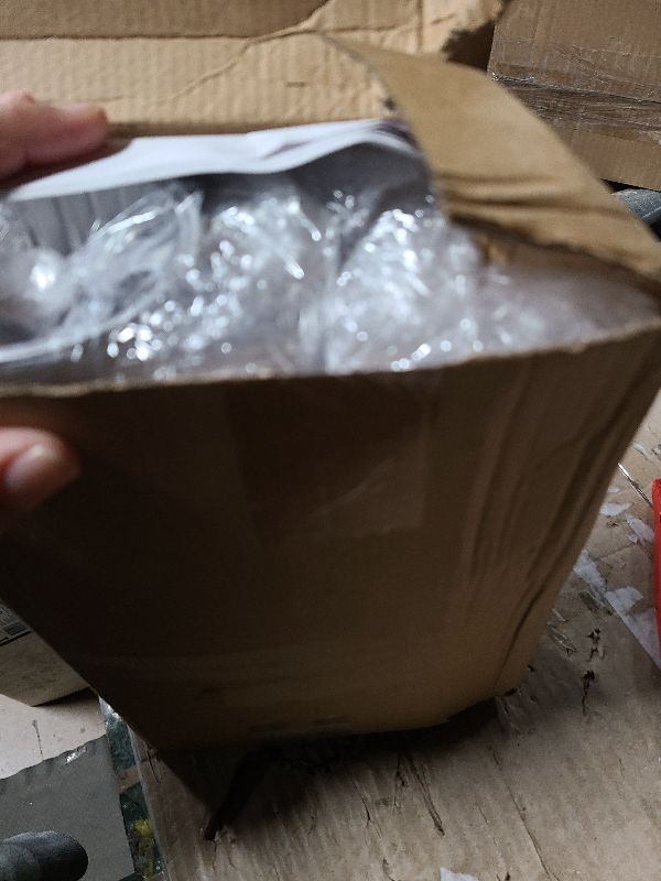 Photo 1 of 100pcs Aluminium Foil Cupcake Baking Cups with Lids,Mini Cake Pans with Lids and Spoons,5 oz Disposable Ramekins Baking Cup Muffin Tins Cupcake Cups For Party Birthday Wedding