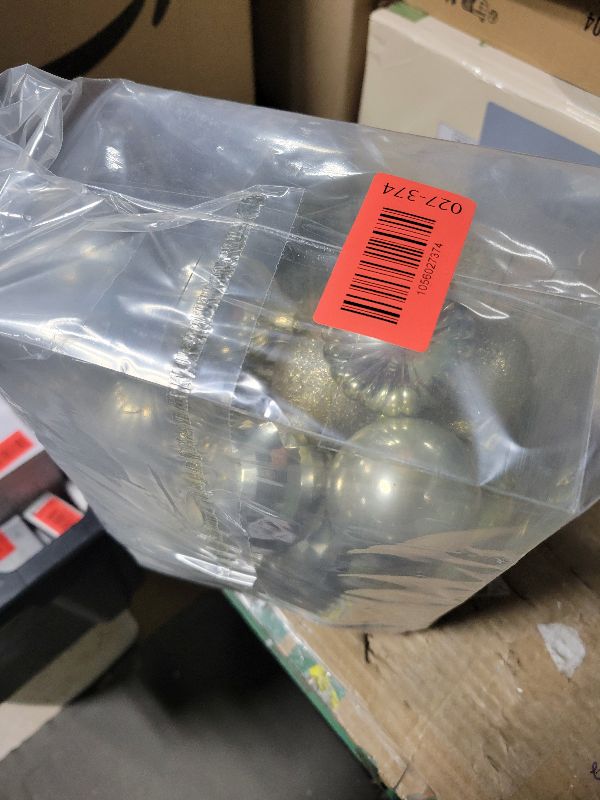 Photo 1 of 24ct Christmas Balls Ornaments, 2.36 Inch Christmas Tree Balls Ornaments, Decorative Baubles Decorations for Xmas Tree Decor Holiday Party, Champagne