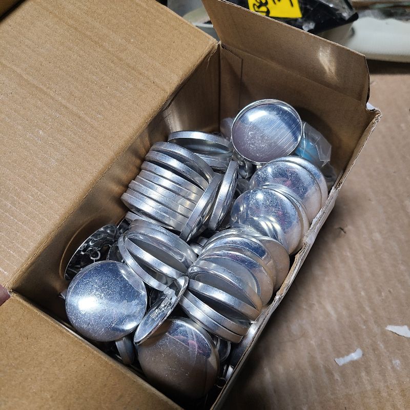 Photo 1 of 100 Sets Cover Buttons Kit with Tools - Size 60/1.5 Inch DIY Fabric Cloth Cover Buttons with Wire Backs