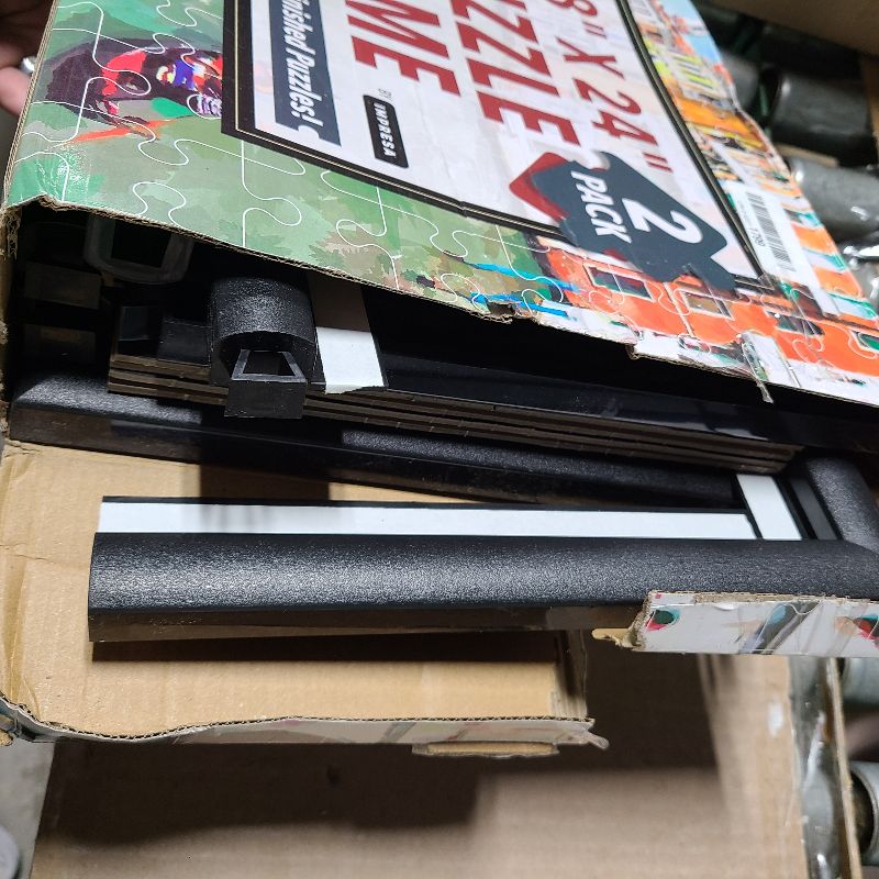 Photo 1 of [2 Pack] Puzzle Frame Kit to Display Your Puzzles - Easy to Assemble Frames for Jigsaw Puzzles - Puzzle Mounting Kit with Screws - 18x24