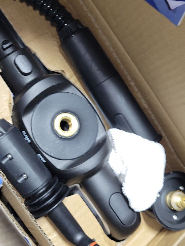 Photo 1 of 1200W Handheld Steam Cleaner for Home, Powerful Natural Multi?Surface Steam Cleaner with 12 Accessories, 13.5oz Pressurized Steamer for Deep Cleaning Tile, Grout, Showers, Bathrooms, Kitchens & Car