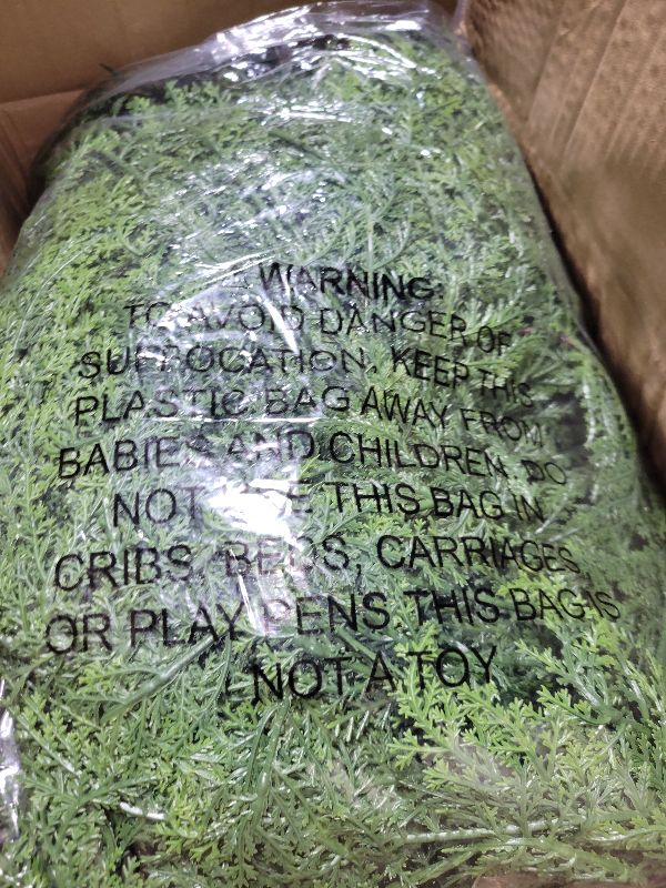 Photo 1 of 15FT Christmas Cedar Garland Artificial Realistic Green Faux Real Touch Winter Pine Garland for Mantle Fireplace Wall Table Indoor Outdoor Decoraiton