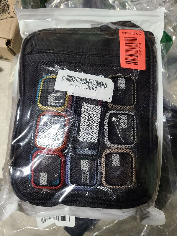 Photo 1 of 15 Pack Band Case Compatible with Apple Watch Bands 40mm 41mm 42mm 44mm 45mm 46mm Women Men, Watch Screen Protector Case&Organizer- (Compatible with Apple Watch 40MM Series 6/5/4/SE/SE 2nd/SE 3nd)