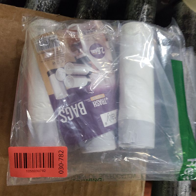 Photo 1 of 2.6-Gallon Trash Bags Heavy Duty - Heihaily Drawstring Kitchen Garbage Bags for Office/Bathroom, Leak-Proof Design, Odor Control Technology, Small Plastic Bags Clear(60 Count)