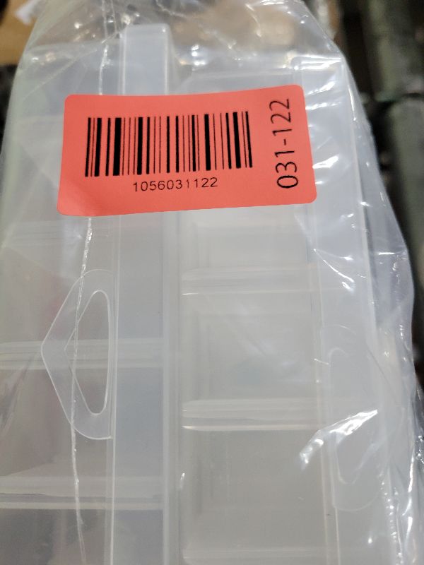 Photo 1 of 2 Pack 36 Grids Clear Plastic Organizer Box with Adjustable Dividers, Small Craft Organizers and Storage, Compartment Container for Bead, Nail, Jewelry, Art, DIY Crafts, Fishing Tackle, Small Items