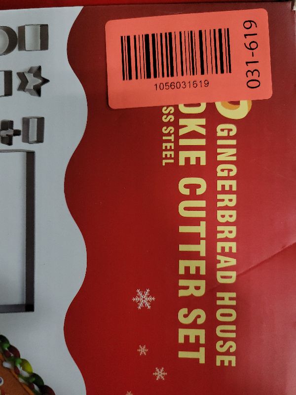 Photo 1 of 10Pcs Gingerbread House Cookie Cutters Set for Christmas Winter Holiday Baking and Decoration, Stainless Steel 3D Gingerbread House Kit for Kids Adults, Gift Package