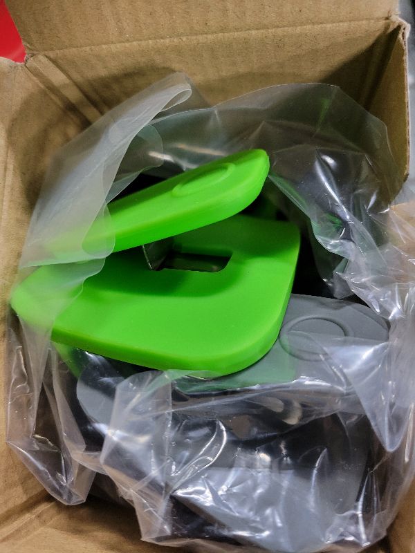 Photo 1 of 2 Pack Kitchen Gizmo Snap-On Strainer - Silicone Clip-On Strainer for Pots and Pans - Collapsible Design - Heat Resistant Colander for Vegetables and Noodles - Ideal for Rice, Grains - Green/Grey