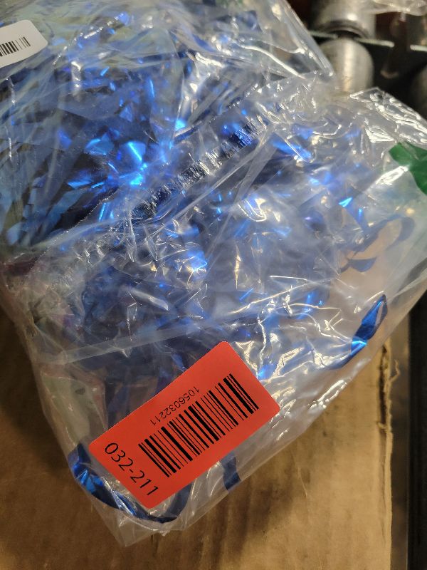 Photo 1 of 2 Pack Blue Party Decorations Ocean Party Decor Supplies Blue Party Streamers Birthday Decorations Tinsel Foil Fringe Curtains Photo Booth Props Celebration Decorations