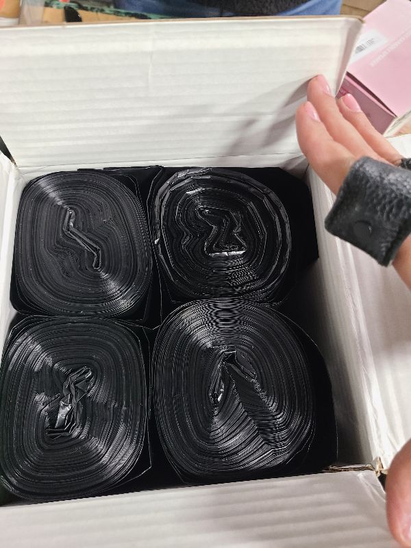 Photo 1 of 100 Count 55-60 Gallon Trash Bags, Sturdy & Tear-Resistant Commercial Can Liners 55 Gallon, Large Garbage Bags, Large Black Trash Bags for Commercial, Lawn and Leaf Bags