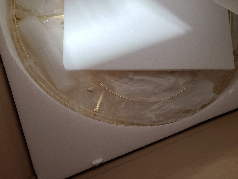 Photo 1 of 16 Light Modern Crystal Chandeliers Ceiling Light Fixture Flush Mount Ceiling Light for Living Room Dining Room Bedroom Foyer (Gold, 32")