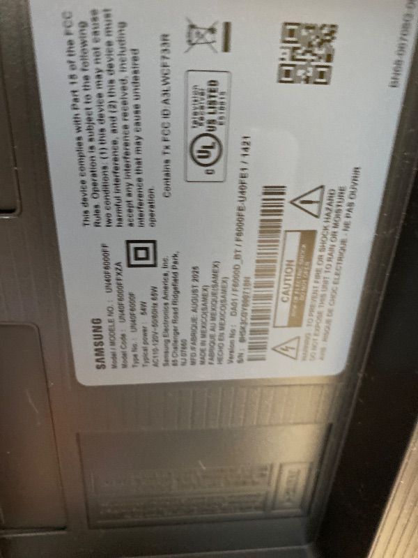 Photo 1 of SAMSUNG 40-Inch Class Full HD F6000 Smart TV (2025 Model) HDR, Object Tracking Sound Lite, Knox Security, One UI Tizen, Smart TV