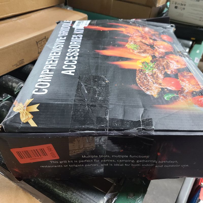 Photo 1 of 139PCS Griddle Accessories for Blackstone, Perfect Flat Top Grill Accessories for Camp Chef, Griddle Spatula Set with Metal Spatula, Enlarged Spatulas, Basting Cover for Outdoor Barbecue