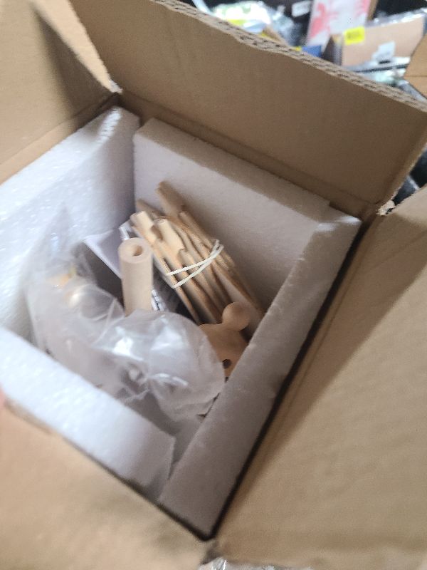 Photo 1 of 14 Inches Wooden Christmas Pyramid with 4 Candle Holders- Nativity Scene Set-Under The Xmas Tree -Christmas Table Top Decor.