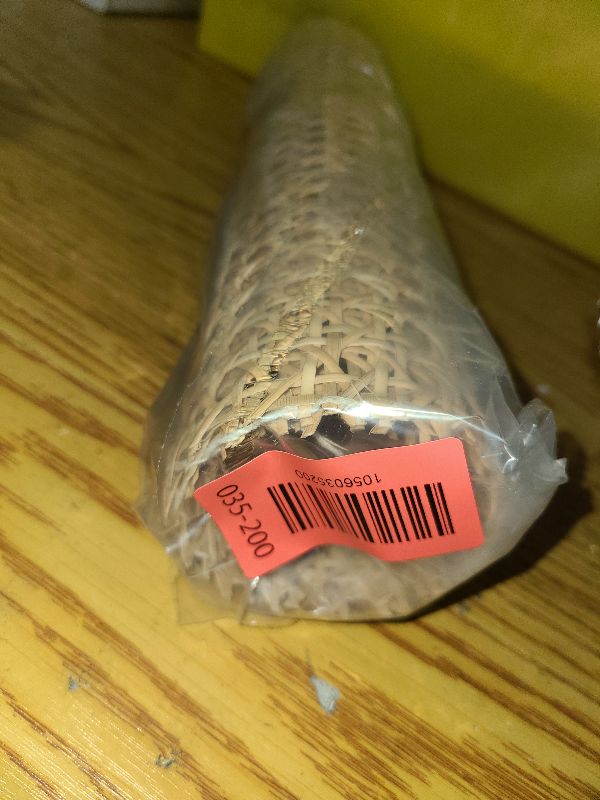 Photo 1 of 14" Width Cane Webbing 2Feet, Natural Rattan Webbing for Caning Projects, Woven Open Mesh Cane for Furniture, Chair, Cabinet, Ceiling