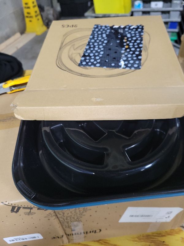 Photo 1 of 2 Pack Slow Feeder Dog Bowls for Healthy Eating, Non-Slip and Anti-Choking Design, Reduces Bloating & Overeating for Large Dogs, Easy to Clean