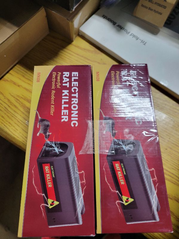 Photo 1 of 2 Pack High Voltage Electric Mouse Trap Zapper, Instantly Kills Mice & Rats, No Touch Reusable & Easy Clean Electric Rat Trap, Indoor Rodent Killer for Home, Kitchen & Commercial Use