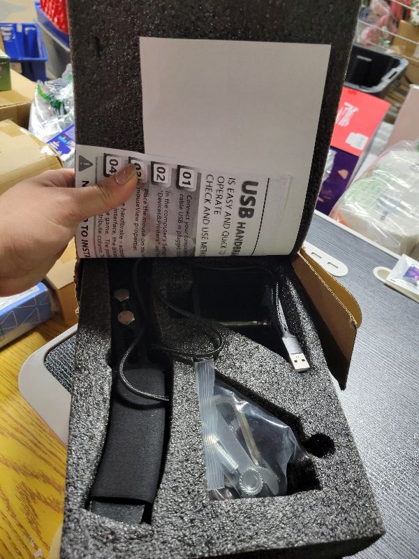 Photo 1 of 16-Bit PC USB Handbrake for Racing game Compatible with Logitech G27/G29/G920 T500 T300? Brake Analog Performance Handbrake for Simulated Racing Games?only to PC games)