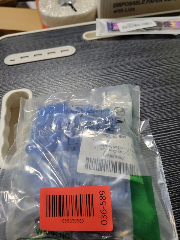 Photo 1 of 100 Pcs Syringe Caps, Easy Grip Syringe Tip Caps for Lock & Slip Syringes, No Needle luer Lock Cap for Feeding Tubes Lab Supplies