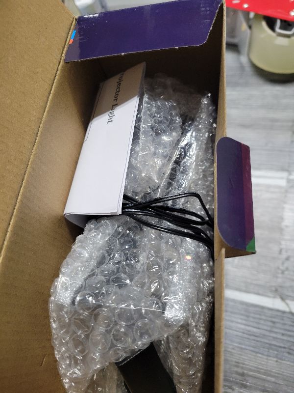 Photo 1 of 10" Christmas Tree Topper Projector with 6 Projection Modes, Lighted Christmas Tree Topper Star Built-in LED Rotation Light, 3D Glitter Dynamic TreeTop for Xmas Holiday Party Decorations Gift (Silver)