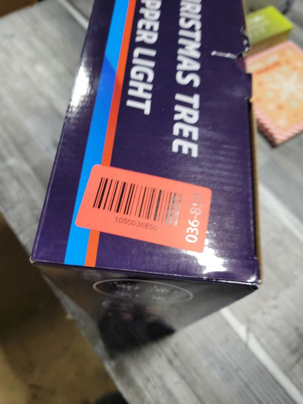 Photo 1 of 10" Christmas Tree Topper Projector with 6 Projection Modes, Lighted Christmas Tree Topper Star Built-in LED Rotation Light, 3D Glitter Dynamic TreeTop for Xmas Holiday Party Decorations Gift (Silver)