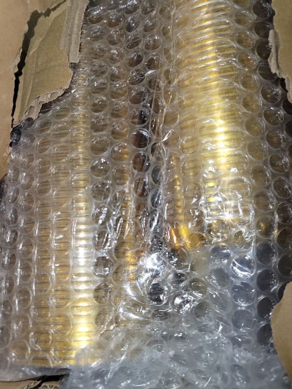 Photo 1 of [200 Pack] 9oz Clear Plastic Cups with Gold Rimmed Sturdy & Food Safe Disposable Wine Glasses Party Wedding Cups Disposable Drinking Cups Plastic Cocktail Glasses for Wine, Juice & Cold Beverages