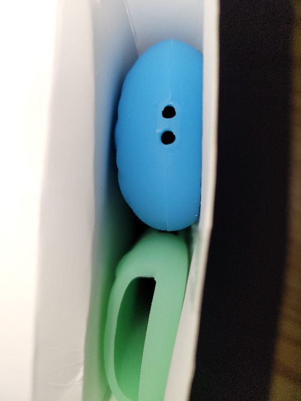 Photo 1 of (2PC) Cover-Case-for-Roku-Remote, Glow-in-The-Dark Silicone Protective Sleeve Skin for Roku TV/Stick/Player Remote (Green/Blue)