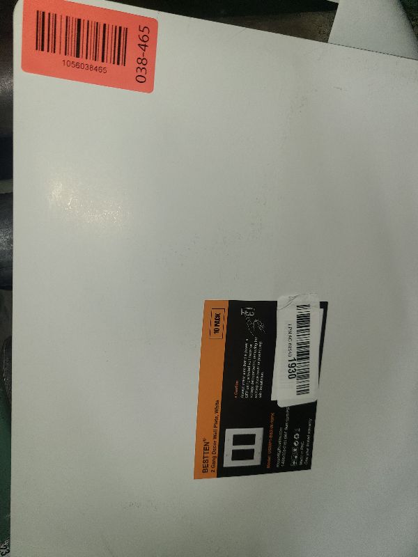 Photo 1 of [10 Pack] BESTTEN Decorator Wall Plate, 2 Gang Standard Size Outlet Cover for GFCI and USB Receptacles, H4.53” x W4.57”, Unbreakable Polycarbonate Material, UL Listed, White