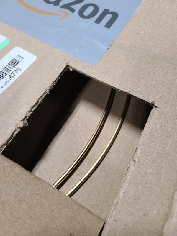 Photo 1 of 2 Pack 18inch Metal Floral Hoop Wreath Macrame Gold Craft Hoop Rings for Making Wedding Wreath Decor, Dream Catcher and DIY Wall Hanging Crafts (18 inch)