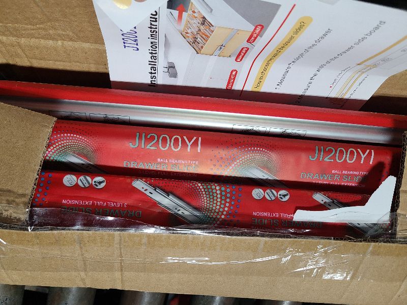 Photo 1 of 14 inch Drawer Slides 6 Pairs (12pcs) Soft Self Close 3 fold Full Extension Ball Bearing Cabinet Drawer Glides Side Mount for Dresser, Cabinet, Kitchen 100 LB Capacity 14" Silver