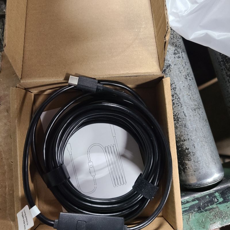 Photo 1 of [Dual-Lens] Endoscope Camera with Light, 1920P HD Borescope with 8+1 Adjustable LED Lights, IP67 Waterproof 16.5FT Semi-Rigid Snake Cord Inspection Camera for iPhone, iPad and Android Phone (Type C)