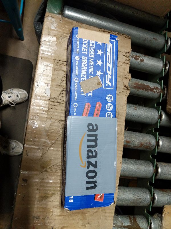 Photo 1 of 6-Piece 1/4" 3/8" 1/2"-Driver Metric Magnetic Socket Organizer Set (Holds 75 Sockets) - Detachable Tool Tray with 5mm Magnetic Base for Garage/Home(Sockets Not Included)