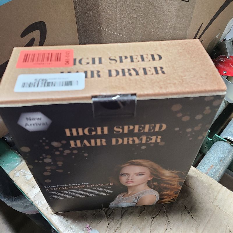 Photo 1 of Nicebay Ionic Hair Dryer with diffuser for Curly Hair,1600W &110000RPM High-Speed Brushless Motor for Fast Drying,Professiona Blow Dryer for Women,Low Noise,Lightweight,Lock Function,Travel Home Salon
