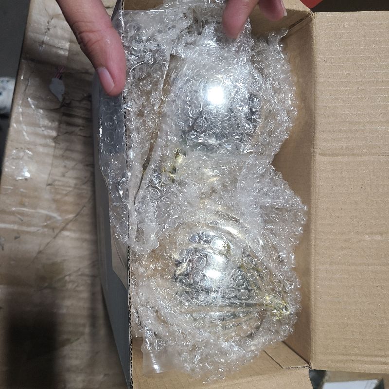 Photo 1 of 4in Large Christmas Ornaments Shatterproof Christmas Ball Ornaments Giant Hanging Balls Mercury Decorations for Holiday?Champagne,4PC?