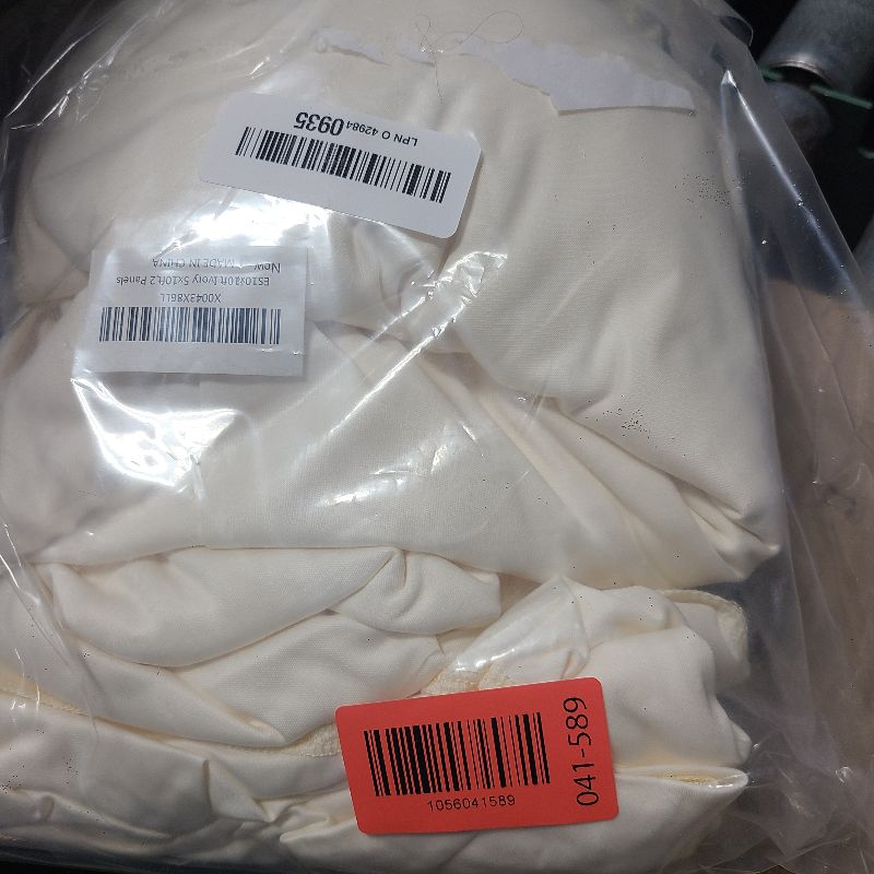 Photo 1 of 10x10ft Wrinkle Free Ivory Backdrop Curtain for Parties Soft Fabric Drapes Wedding Ivory Curtain Backdrop for Birthday Party Decorations Background for Photography 5x10ft,2 Panels