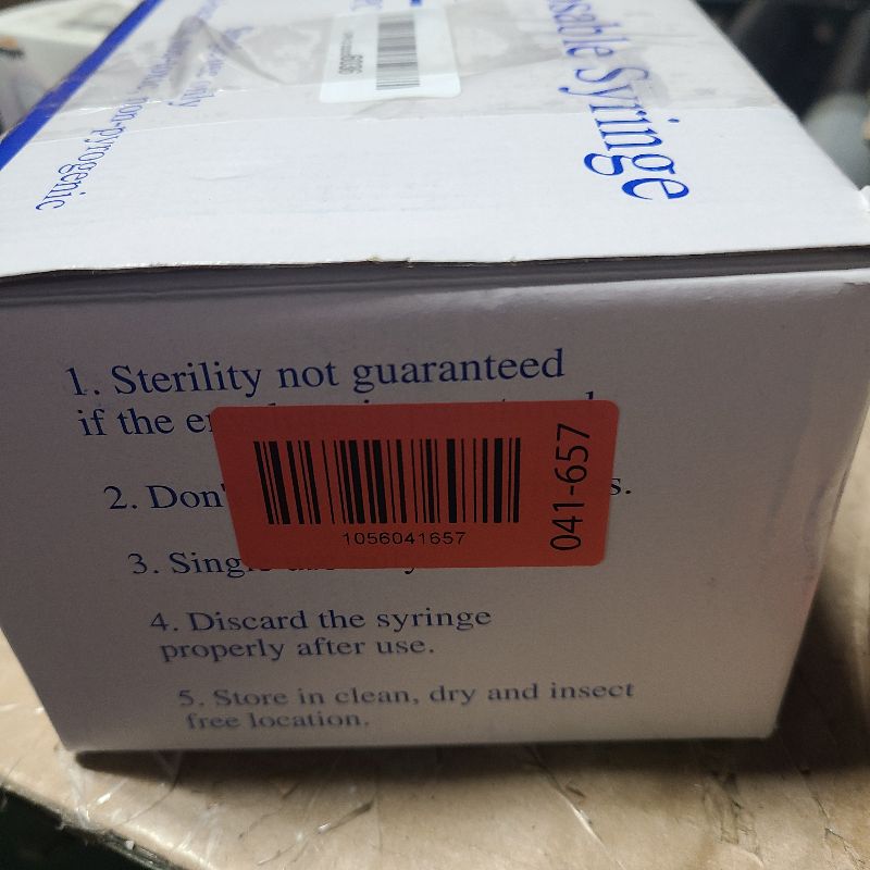 Photo 1 of 100Pack 1ml Disposable Luer Lock Lab Syringes with 25G 1Inch Needle,Individually Packed