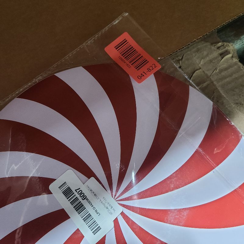 Photo 1 of 14 PCS Large Peppermint Christmas Floor Decals Christmas Wall Stickers Christmas Decals for Wall Floor, Candyland Christmas Party Decor