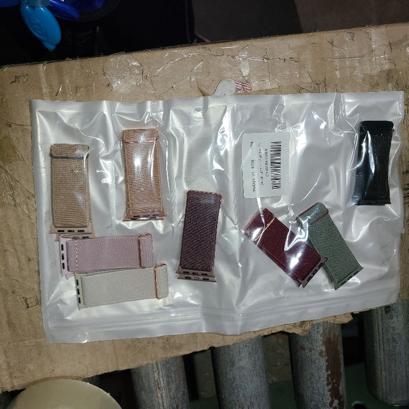 Photo 1 of 10 Pack Stretchy Bands Compatible with Apple Watch Band 40mm 38mm 41mm 42mm 44mm 45mm 46mm 49mm Women Men, Water-Resistant Solo Loop Elastic Sport Straps for iWatch Series 11 10 9 8 7 6 5 4 3 SE Ultra (8pcs)