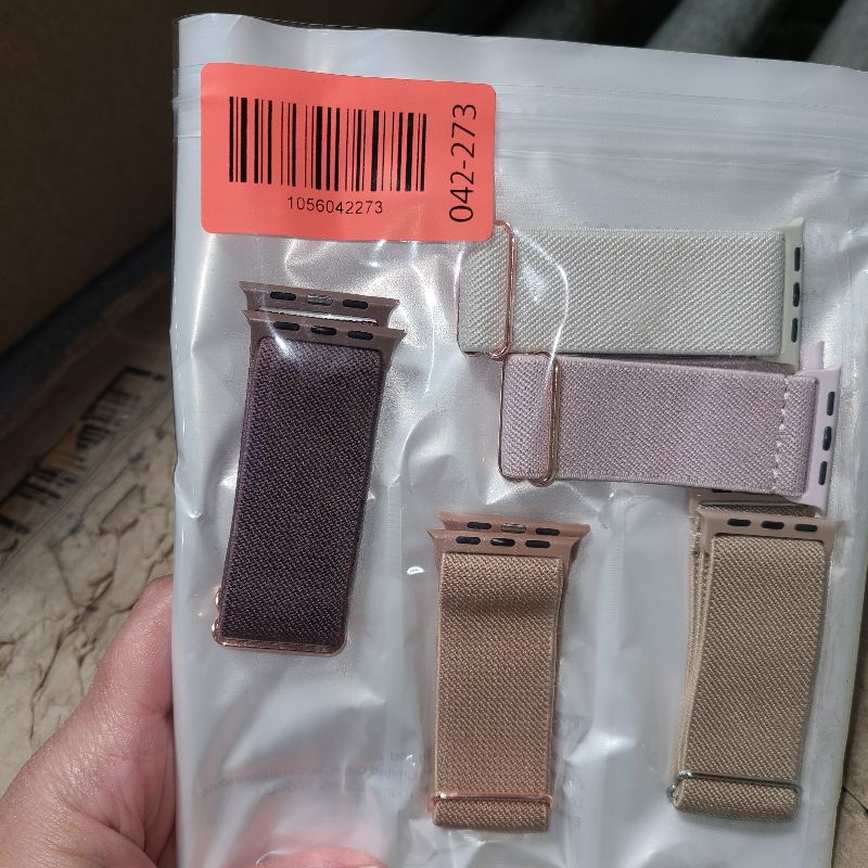 Photo 1 of 10 Pack Stretchy Bands Compatible with Apple Watch Band 40mm 38mm 41mm 42mm 44mm 45mm 46mm 49mm Women Men, Water-Resistant Solo Loop Elastic Sport Straps for iWatch Series 11 10 9 8 7 6 5 4 3 SE Ultra (8pcs)