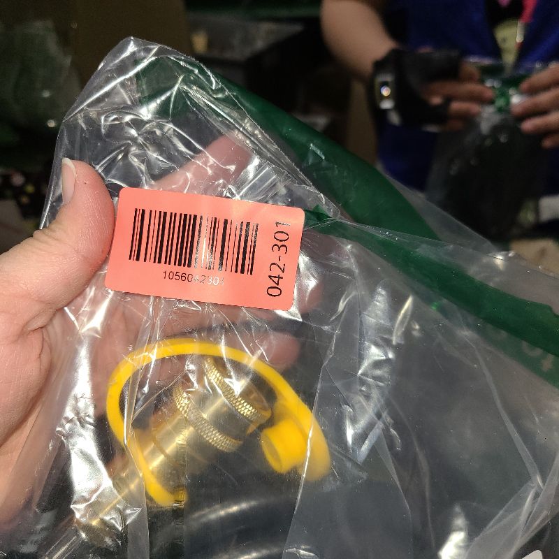 Photo 1 of 12ft Propane Hose Adapter F271803 with Regulator Replacement for Mr Heater Big Buddy Heater & Most Gas Grill, 3/8" Quick Connect Disconnect Fitting to QCC1 Connection (Type 1) for 20LB Propane Tank