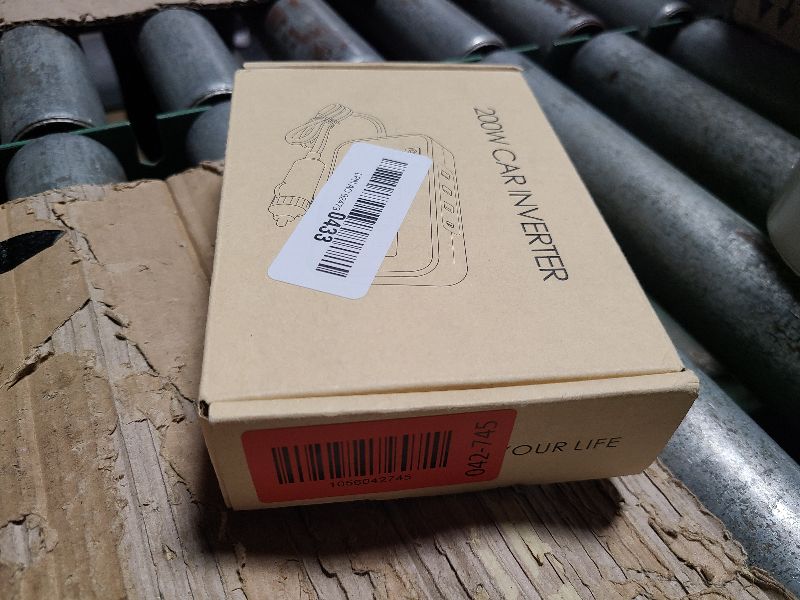 Photo 1 of 200W Car Power Inverter, PiSFAU DC 12V to 110V AC Car Plug Adapter Outlet with [20W USB-C] /USB-Fast Charger(18W) / 4.8A Dual USB/car Charger for Laptop