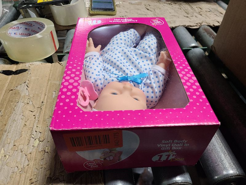 Photo 1 of 11 inch Soft Body Boy Baby Doll in Gift Box - Doll Pacifier Included -Toy Dolls for Boys and Toddlers