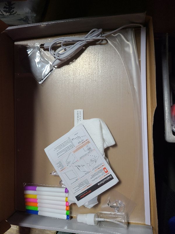 Photo 1 of 20-Inch LumiBoard LED Drawing Board for Kids, Light Up Acrylic Dry Erase Led Note Board with Colors,Doodle Glow Board with Stand, Magic Drawing Tablet as Christmas & Birthday Toys Gifts for Girls Boys