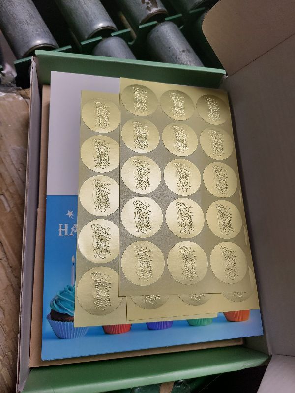 Photo 1 of 100 Happy Birthday Cards with Envelopes, 20 Unique Designs, Birthday Cards Bulk with Short Generic Message Inside, 4x6 inches, Assorted Birthday Cards Assortment for Business, Office and Personal