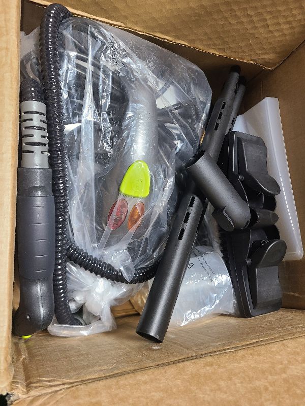 Photo 1 of GOATCLEAN Heavy-Duty Steam Cleaner - 1500W Multipurpose Handheld Floor Steamer with 22 Accessories 16ft Cord for Home, Car Detailing, Tile, Grout, Carpet, Wallpaper, Upholstery, Window, Deep Cleaning