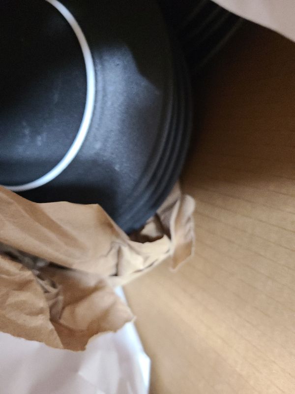 Photo 1 of KINGSTONE Black Dinnerware Sets, 12-Piece Matte Marble Pattern Premium Porcelain, Place Setting with Dinner Plate, Salad Plate, Pasta Bowl, Microwave and Dishwasher Safe