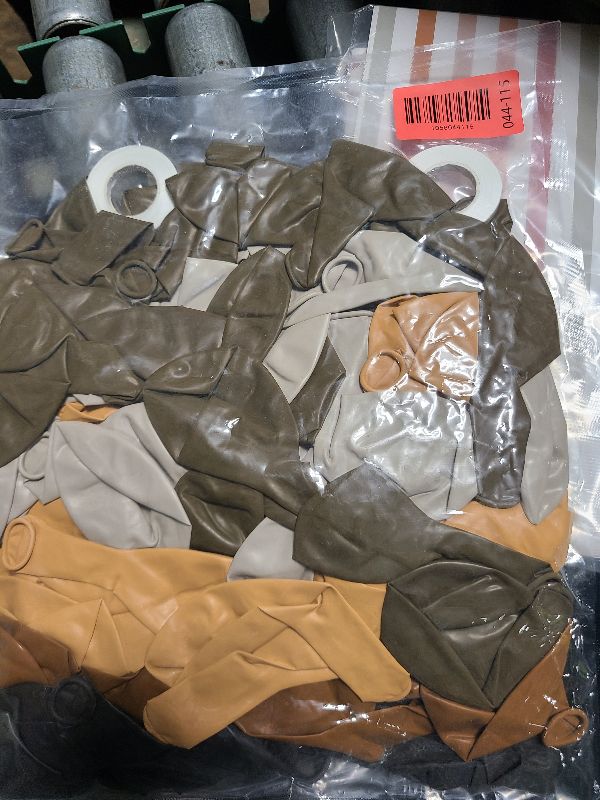 Photo 1 of 100pcs Brown Balloons - 12 Inch Dark Brown Beige Coffee Sand White & Neutral Balloons for Birthday, Boho Safari Baby Shower, 2025 Graduation Party Decoration (66ft Ribbons)