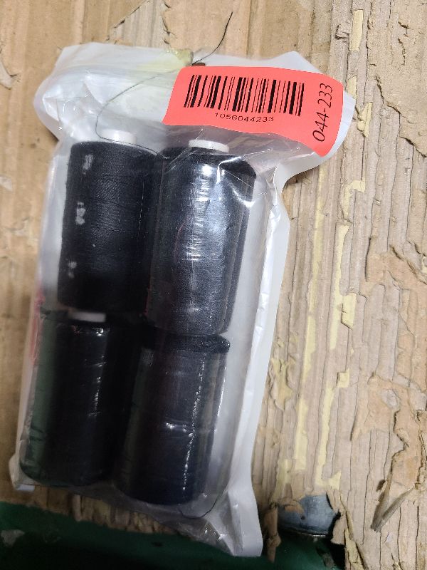 Photo 1 of 1000 Yard per Black Sewing Threads, 4Pcs Thread for Sewing, Polyester Threads for Sewingmachine, All Purpose Sewingthread, Sewingthread Thread for Beginners, Blackthread for Clothes