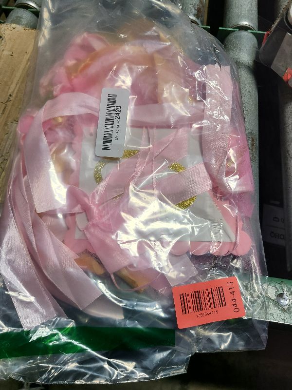 Photo 1 of 1st Highchair Banner Birthday Girl - NO DIY First Birthday Highchair Banner Pink One Year Old Birthdays Party Decoration 1st Highchair Garland Decoration for Princess Fairy Baby Photo Prop Party Decor