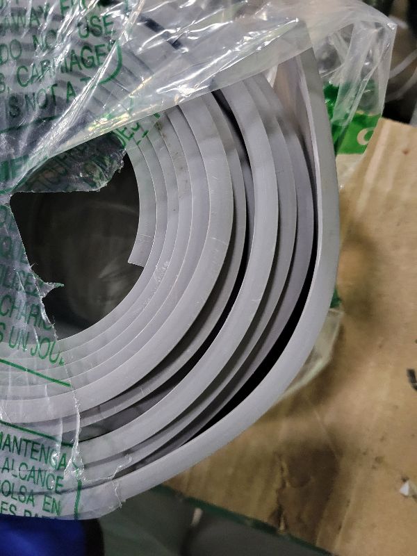 Photo 1 of 3" Garage Door Bottom Seal Weatherstrip in Grey - 1/4" T Style - All Widths(16' Wide Door)
