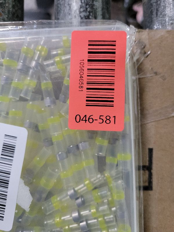 Photo 1 of 100 PCS Yellow Heat Shrink Butt Connectors,12-10 AWG, Self Soldering Butt Connector, Waterproof Solder Seal Wire Connectors, Butt Splice Wire Terminals for Automotive Marine Boat